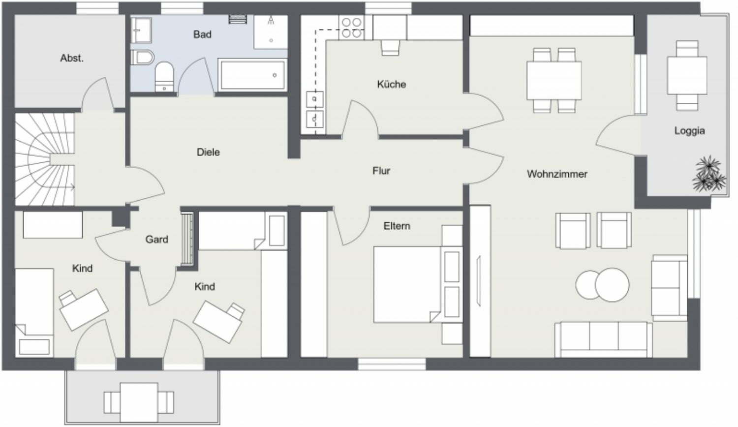 Obergeschoss - Wohnung (2)