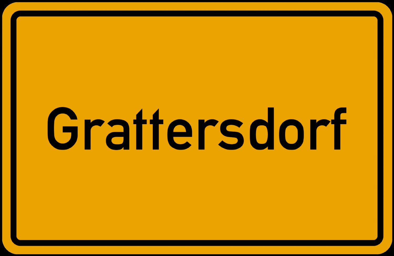 Ortsschild Grattersdorf Niederbayern