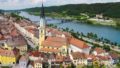 Luftbild von der Stadt Vilshofen