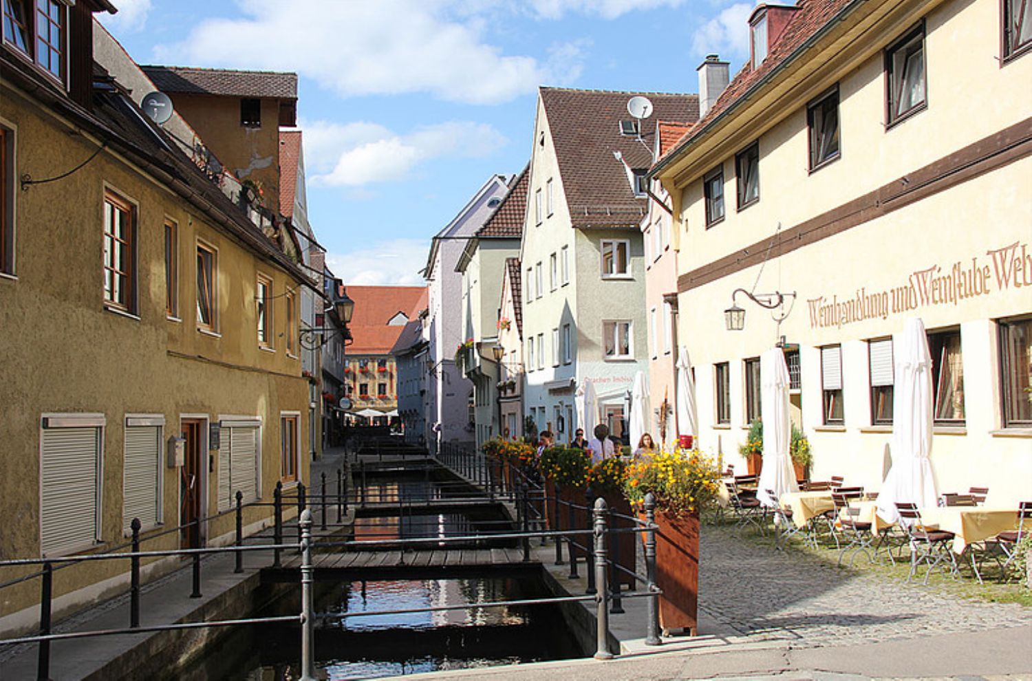 Bachlauf in der Historischen Altstadt von Memmingen